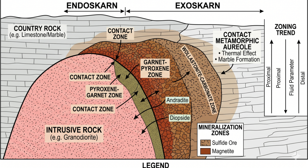 Endoskarn-Exoskarn