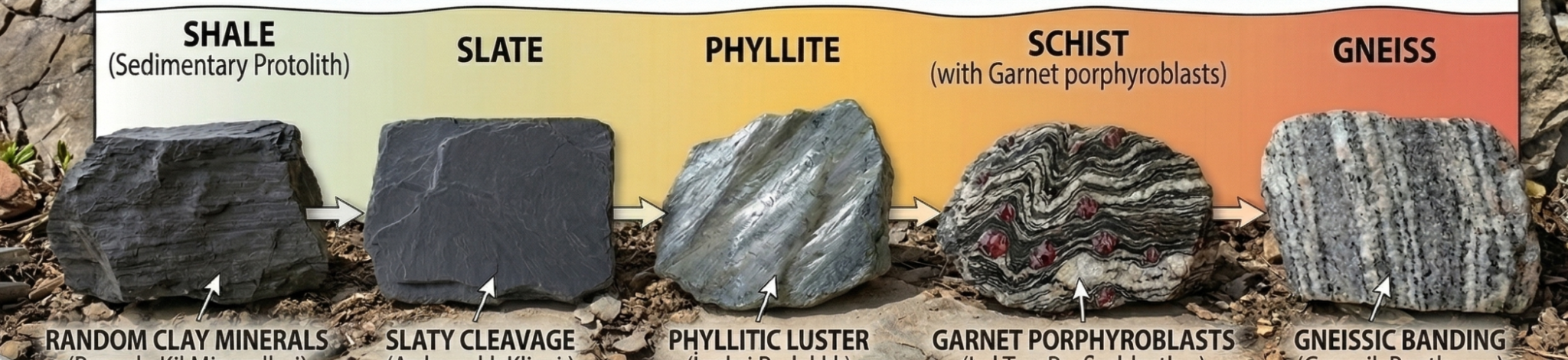 Metamorphic Rocks - ALL ABOUT GEOLOGY Introduction to Metamorphism ...