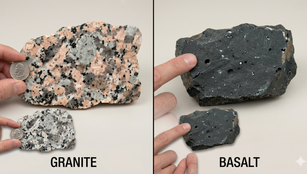 Aphanitic_vs_Phaneritic Texture