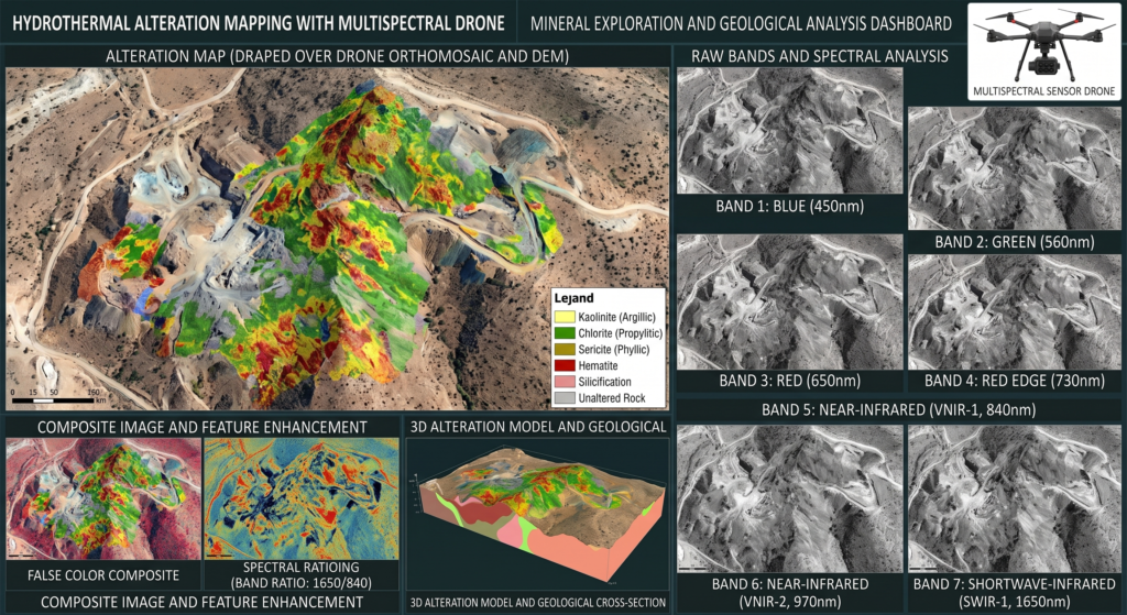 Alteration Map multipectral drone