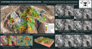 Advanced Mineral Exploration: Mapping Hydrothermal Alteration Zones Using Multispectral Drone Imagery multispectral drone imagery