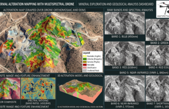 Advanced Mineral Exploration: Mapping Hydrothermal Alteration Zones Using Multispectral Drone Imagery multispectral drone imagery