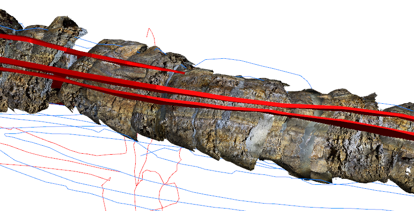 Lidar vein modelling