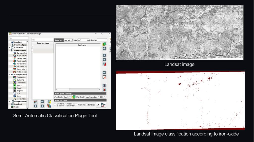 Semi-Automatic Classification Plugin SCP alteration mapping in QGIS