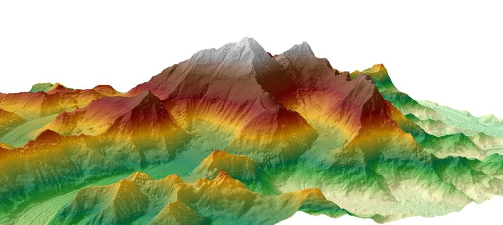 3D terrain visualization using Qgis2threejs plugin for exploration