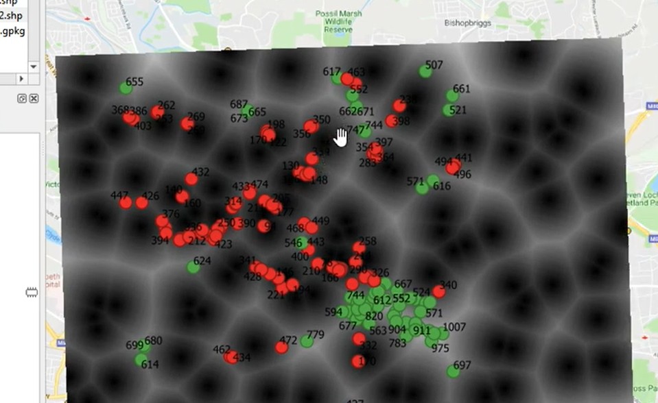 Point Sampling Tool raster value extraction for geochemistry in QGIS